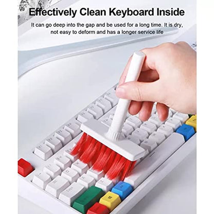 MEETO 5 in 1 Soft Brush Keyboard Cleaner with Multi-Function Computer Cleaning Tools Kit, Corner Gap Duster.