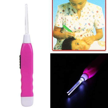 MAPPERZ Earpick Ear Wax Remover with LED Flashlight/Earwax Cleaning & Removal Tool Ear cleaning tools for kids and adults Ear Curette Safety Cleaner pc-1