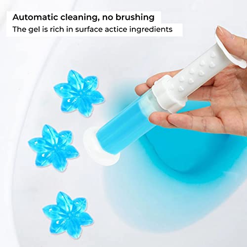 MAPPERZ Original Fresh Flower Stamp Toilet Gels, Stops Limescales and Stains with Air Freshening Scent, Deodorizing Clean Pack Of 1