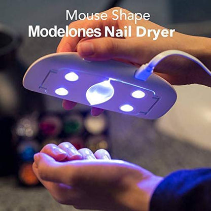 MAPPERZ UV Nail Polish Dryer 6W Foldable Nail Curing LED Lamp Portable Light For All Kind Of Nail Paints (MultiColor)