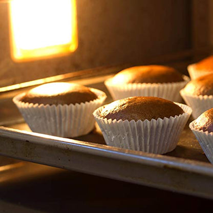 MAPPERZ Standard Muffin Baking Cupcake Mould Liners, No Smell Odorless, Food Grade & Greaseproof Baking Cups Paper, Unbleached Paper, for Wedding, Birthday, Baby Shower, Random Color, Pack of 25
