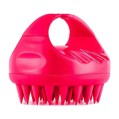 MAPPERZ Hair Scalp Massager Shampoo Brush/Scalp Shampoo Brush with Soft Silicon Brush Head - Multicolor (Pack of 1)