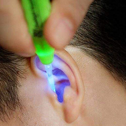 MAPPERZ Earpick Ear Wax Remover with LED Flashlight/Earwax Cleaning & Removal Tool Ear cleaning tools for kids and adults Ear Curette Safety Cleaner pc-1