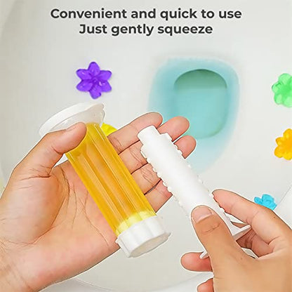 MAPPERZ Original Fresh Flower Stamp Toilet Gels, Stops Limescales and Stains with Air Freshening Scent, Deodorizing Clean Pack Of 1