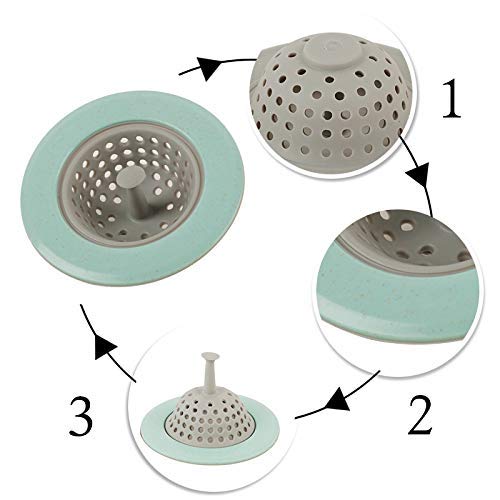 MAPPERZ Silicone Household Kitchen Sink Strainer Jali for Home Bathroom Kitchen Shower/ Blockage-Proof Hair Stoppers Drain Sink Colander Floor Drain
