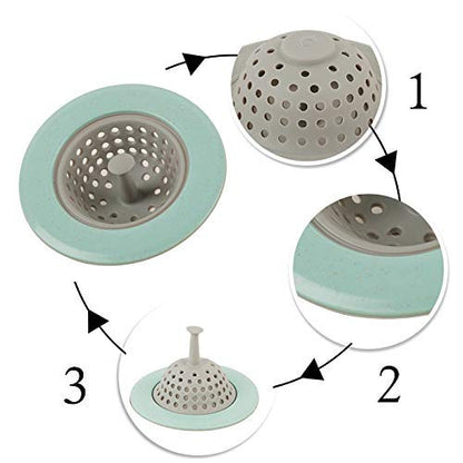 MAPPERZ Silicone Household Kitchen Sink Strainer Jali for Home Bathroom Kitchen Shower/ Blockage-Proof Hair Stoppers Drain Sink Colander Floor Drain