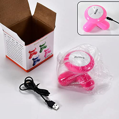 MAPPERZ Mini Vibration Battery Powered Massager for Full Body with Comfort Grip, Mini Portable Vibrating Body Massager, Random Color, Pack Of 1