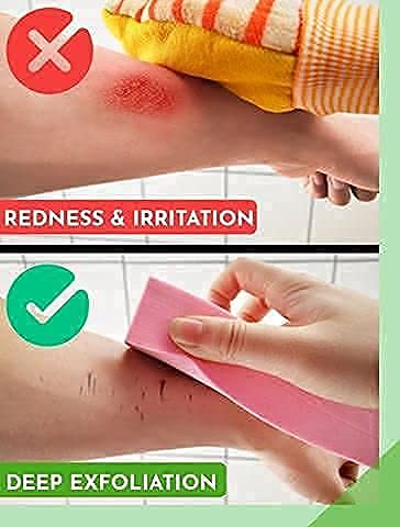 MAPPERZ Ultra Soft Exfoliating Sponge, Asian Bath Sponge For Shower, Japanese Spa Cellulite Massager, Dead Skin Remover Sponge For Body, Face Scrubber for Women and Men, Random Color, Pack Of 1