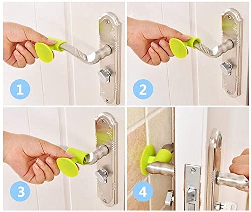 MAPPERZ Mini Multipurpose Wall Protectors Anti-Collision Self-Sucking Silicone Door Stopper Door Handle Bumper Mobile Phone Stand Data Cable Organizer (Pack of 1)