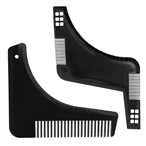 MAPPERZ Beard Shaper for Men Beard Shaper Tool kit With Comb For Home And Salon Use - Black