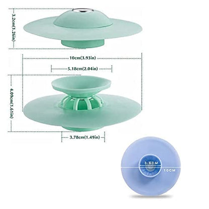 MAPPERZ Silicone Stopper and Filter Drain Stopper/Strainer/Hair Catcher for Bathroom/Wash Basin/Kitchen Sink/Bathtub Sealer Cover