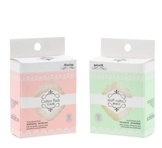 MAPPERZ Natural Square Cotton Puff, Double-Side Save Water Soft Gentle Makeup Tools, Makeup Remover Facial Cotton Pads, Cosmetic Facial Eye Makeup Remover Pads