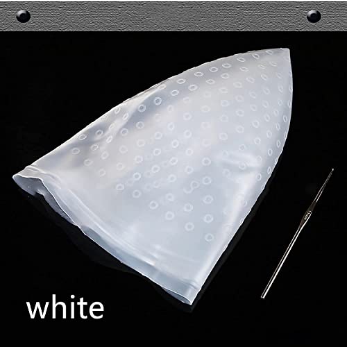 MAPPERZ Silicone Hair Dye Cap/Reusable Multicolor Hair Dyeing Hair Colour Cap with Hooks/ Home Salon for Women Men Girls Dyeing Hair
