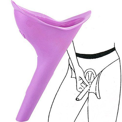 MAPPERZ Stand and Pee Reusable Portable Urinal Funnel for Women - Multicolor