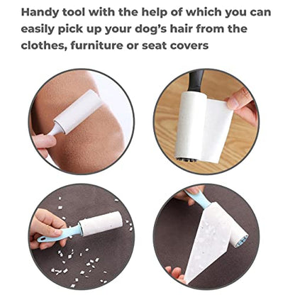 MAPPERZ Hair Lint Remover 30 Layers Lint Roller for Clothes, Furniture, Wool, Fur, Coat, Car Seats, Carpet, Fabric, Dust Cleaner, Pet Hair Remover-(Multicolor)