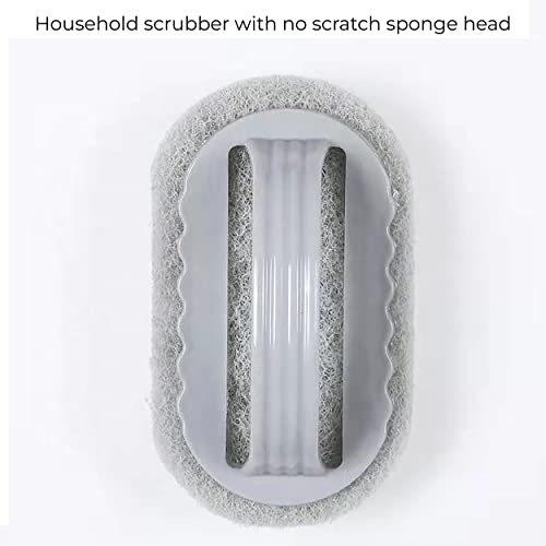 MAPPERZ Scrub Brush with Handle for Floor, Kitchen, Tile, Shower, Bathroom, Sink, Cleaning and Polishing