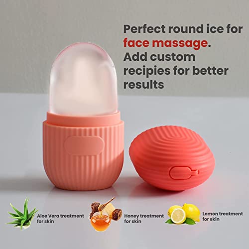 Mapperz Ice Roller For Face, Neck and Body | For Puffy Eyes, Easy to Use and Carry | Unbreakable and Reusable | Glowing and Clear Skin(Multicolor)