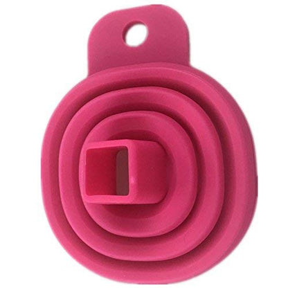 MAPPERZ Heat Resistant Collapsible Silicone Funnel Foldable Hopper for Oil Liquid Kitchen Bathroom
