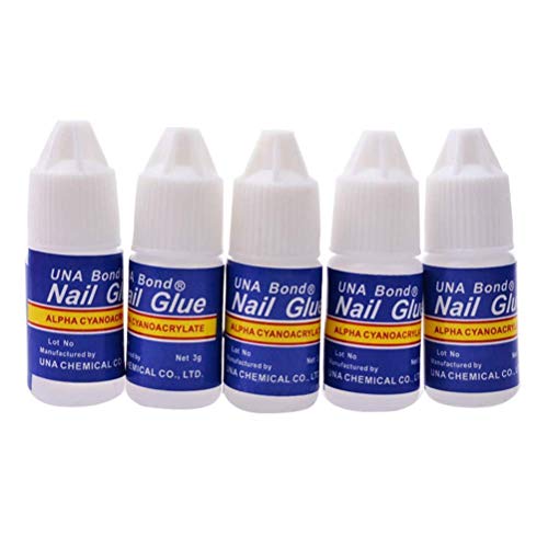 MAPPERZ Artificial Nail Glue for Fake Nails/Professional Nail Art Glue Manicure Tool For Fake False Nails (SET OF 5)
