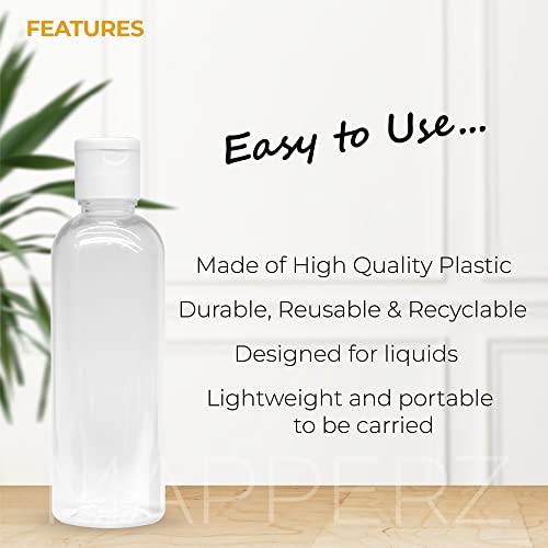 MAPPERZ 1 Cylindrical Shape Bottle Durable Refillable Containers With 1 Pump Bottles Dispenser, 1 Filp Top Cap And Root Comb Applicator, For Liquids, Shampoo, Body Soap, Toner, Lotion, Cream