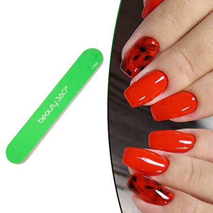 MAPPERZ Mini Grit Double Sided Nail Files And Buffer Professional Manicure/Pedicure Tool Rectangular Nail Art, Nail Care Buffer, 2 Sided Nail Care Product for Home and Salon, Random Color, Pack Of 1