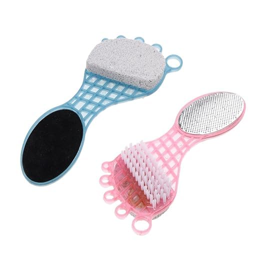 MAPPERZ 4 STEP Feet Scrubber Pedicure Paddle Pumice Stone Multi Use Buff For Feet