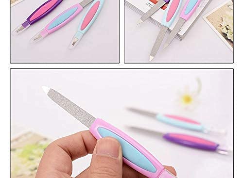 MAPPERZ Nail Filer & Cuticle Cutter(Trimmer) Combo For Women,Multifunctional Nail Files, Professional Manicure - Pack of 2