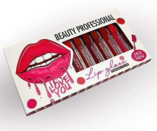 MAPPERZ LIpstick Set of 12/ Super Matte Mini Lipstick/Velvety Long Lasting High Pigmented Multicoloured Waterproof Liquid Lipsticks for Women and Girls - Set 12