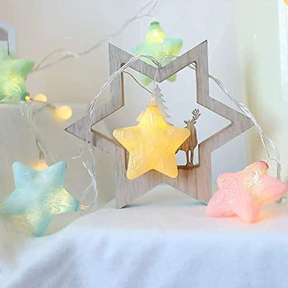 MAPPERZ Led Serial String Lights for Home Decore Copper Wire 12 Stars 138 led Lights for Birthday Festive Decore
