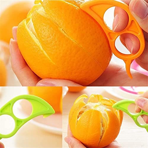 MAPPERZ Plastic Orange Peeler Mouse Shaped/ Lemon Citrus Fruit Skin Remover - Multicolor