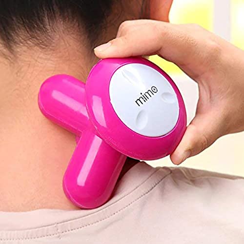 MAPPERZ Mini Vibration Battery Powered Massager for Full Body with Comfort Grip, Mini Portable Vibrating Body Massager, Random Color, Pack Of 1