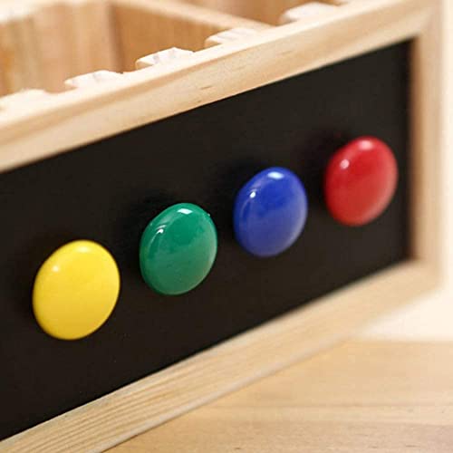 MAPPERZ Colourful Magnet Buttons for Fridge/ Magnetic Whiteboard/ Stick Notes, Photos, Charts and More - Multicolor