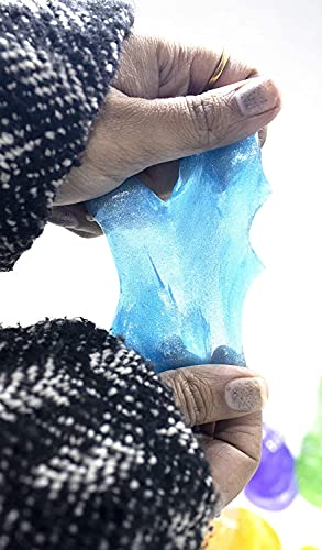 MAPPERZ Crystal Clear Slime Bottle Putty Toy for Kids Boys Girls - Multicolor (Pack of 2)