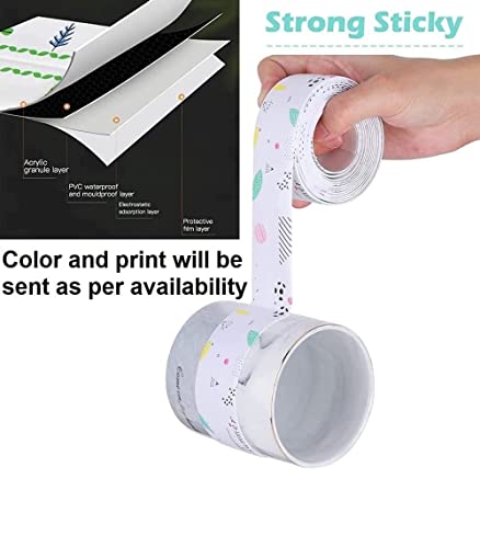 MAPPERZ Kitchen Wall Sealing Strip Tape Sink Waterproof and Oil-Proof Caulk Tape Self Adhesive Sealing Tape for Corners and Gaps