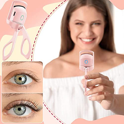 Mapperz Pvc Electric Eyelash Curler Long Lasting Heated Rechargeable Electric Eyelash Curler For Natural Lashes Handheld Eyelash Heated Curler(Random)