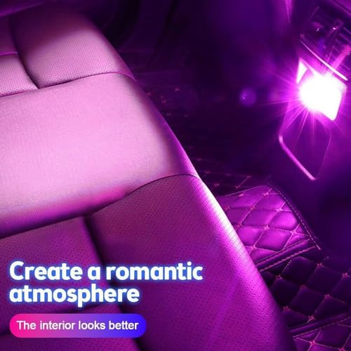 MAPPERZ Colourful Diamond Shape Car Mini LED USB Lights for Home Decoration Car Interior Night Light Lamp Atmosphere for Car Powerbank Desktop Tablet PC Laptop Device