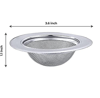 MAPPERZ Non Stick Stainless Steel Sink Strainer Kitchen Drain Basin Basket Filter Stopper Drainer / Jali