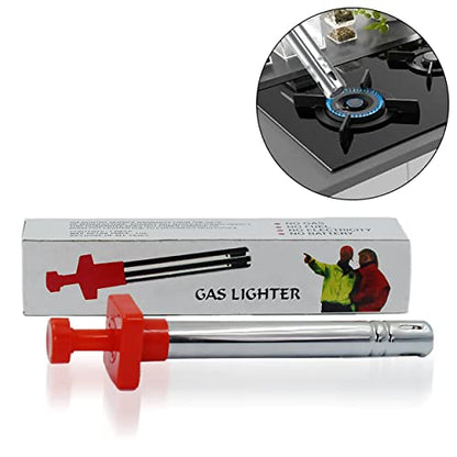 MAPPERZ Easy Grip Stainless Steel Regular Lighter for Kitchen Stove, Restaurants & Kitchen Use, Random Color, Pack of 1
