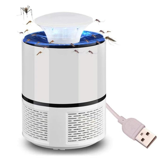 MAPPERZ Electronic Mosquito Killer Lamps Insect Bat Protection Killer Trap with Rechargeable Electric Fly Bugs Trap Bat for Home Bedroom Kitchen (Black)