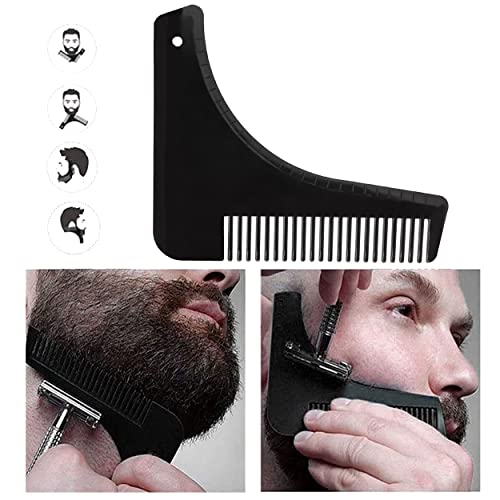 MAPPERZ Beard Shaper for Men/Beard Shaper Tool kit With Comb For Home And Salon Use - Black