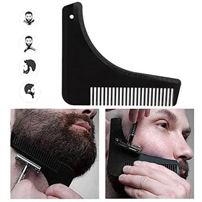 MAPPERZ Beard Shaper for Men/Beard Shaper Tool kit With Comb For Home And Salon Use - Black