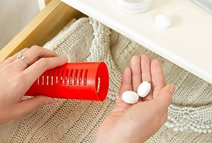 MAPPERZ Naphthalene Balls for Clothes/ Naphthalene Balls 3 in 1 Anti-Insect, Anti-Moth, Anti-pests/ Napthalene Balls for Bathroom, Cockroaches - White