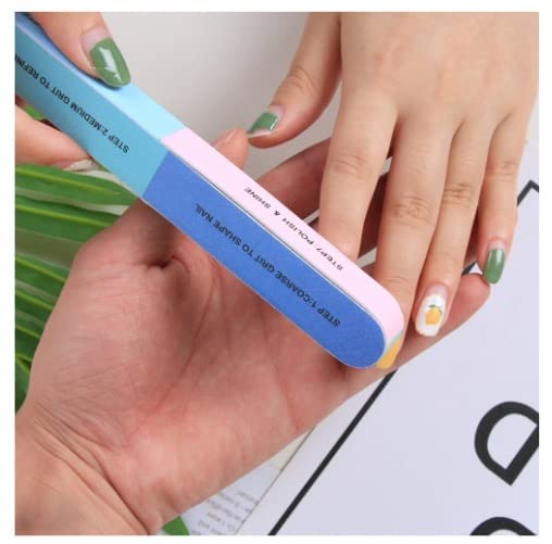 MAPPERZ 7-Sided Nail Buffer, Shiner, Filer for Manicure, Nail Buffer Block for Home and Salon Use - Pack of 2