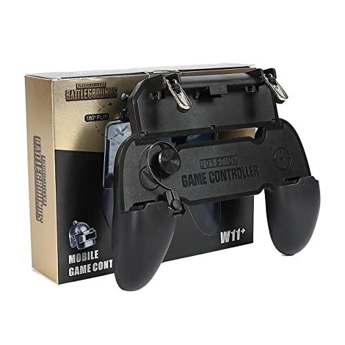 MAPPERZ Mobile Controller L1R1 Mobile Game Trigger Gamepad 4 Finger Shooting Sensitive Controller with Joystick Conductive Stretchable Gaming, Pack Of 1