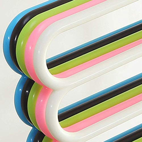 MAPPERZ Layer Multipurpose Multi-Layer Hangers for Clothes/Shirts/Wardrobe/Ties/Pants/Space Saving Hanger/Wardrobe Organizer/Plastic Hangers (Assorted Colour)
