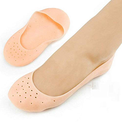 MAPPERZ Anti Crack Full Length Silicone Foot Protector Moisturizing Socks for Foot-Care and Heel Cracks, anti crack heel socks, heel pad for heel pain, socks for cracked feet for Full Heel - Pack of 1 Pair