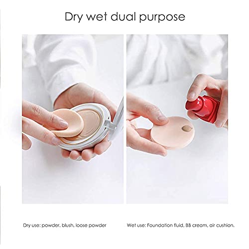 MAPPERZ Makeup Cotton Pad Applicator Sponge Blender Face Powder/Fashion Beauty Care - Pack of 6 (Multicolor)