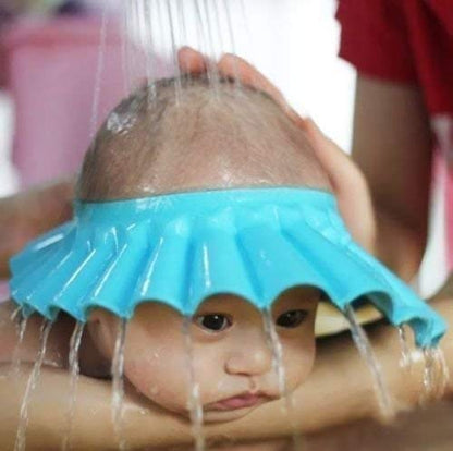 MAPPERZ Adjustable Bathing Baby Shower Hair Wash Cap/ Baby Bath Shower Protection Cap for Eyes And Ear (Pack of 2)