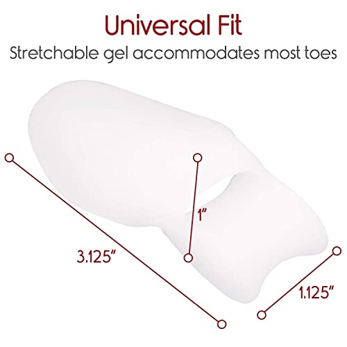 MAPPERZ Gel Big Toe Bunion Guards/Toe Spreaders Bunion Pads Big Toe Separator Cushion Straightener/Gel Toe Spacers, Protectors, Corrector - 1 Pair