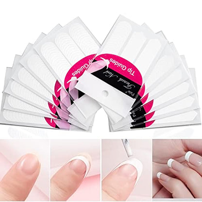 MAPPERZ 10 Rolls Self Adhesive Nail Striping Tape Line, 10 Sheets Of Manicure Tip Guide, 5 pc 2 Way Dotting Pen Tool For Nail Art, 24 (144 Design) Sheets Nail Art Stickers, 1 Nail Art Silicone Stamper